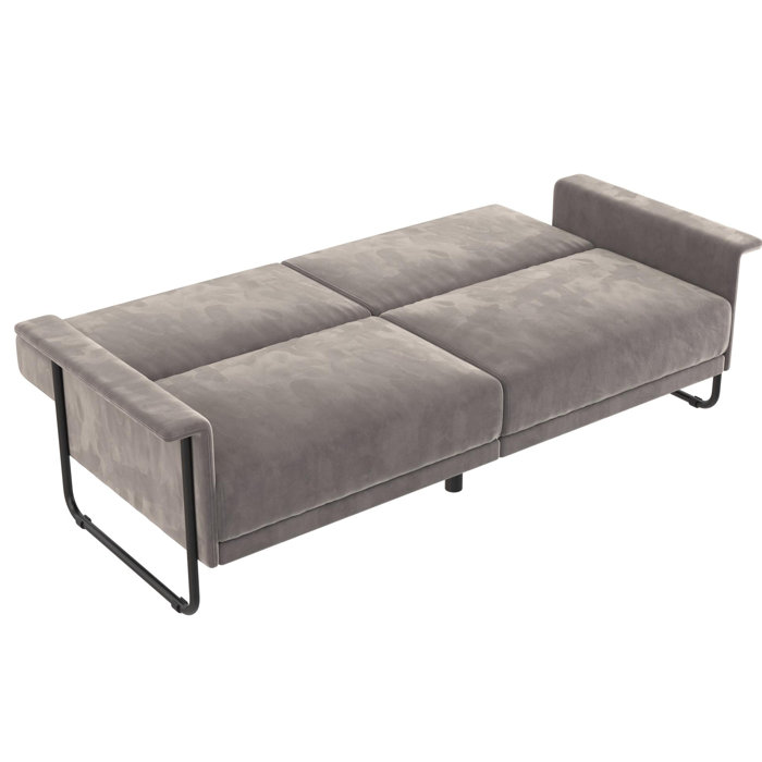 CosmoLiving by Cosmopolitan Vivian 81'' Wide Velvet Tight Back